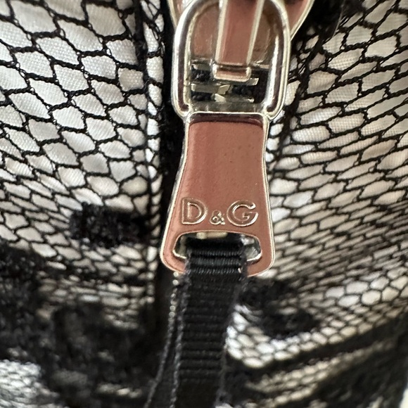 Dolce & Gabbana Y2K Black And White Tulle Lace Corset Mini Dress - Picture 4 of 16